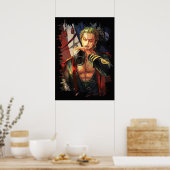 One Piece Roronoa Zoro Poster (Küche)