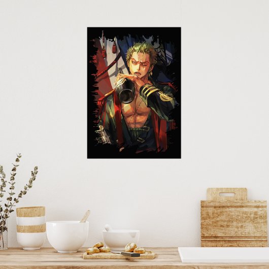 One Piece Roronoa Zoro Poster (Küche)