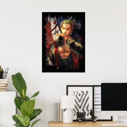 One Piece Roronoa Zoro Poster (Heimbüro)
