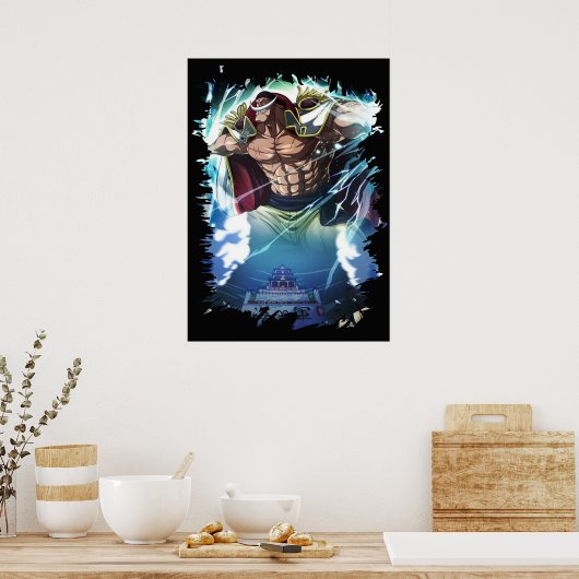 One Piece White Beard Pirates Edward Newgate Poster (Küche)