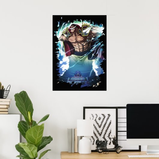 One Piece White Beard Pirates Edward Newgate Poster (Heimbüro)
