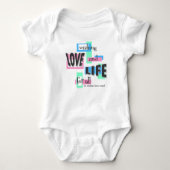 One-piece with a message of life. baby strampler (Vorderseite)