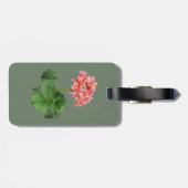 One Pink Geranium Gepäckanhänger (Rückseite horizontal)