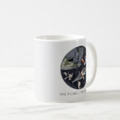 One Planet One Chance - Earth Day (Cartoon Texture Kaffeetasse (VorderseiteRechts)