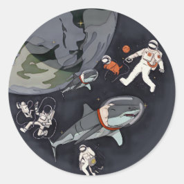 One Planet One Chance - Earth Day (Cartoon Texture Runder Aufkleber