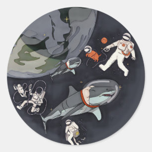 One Planet One Chance - Earth Day (Cartoon Texture Runder Aufkleber