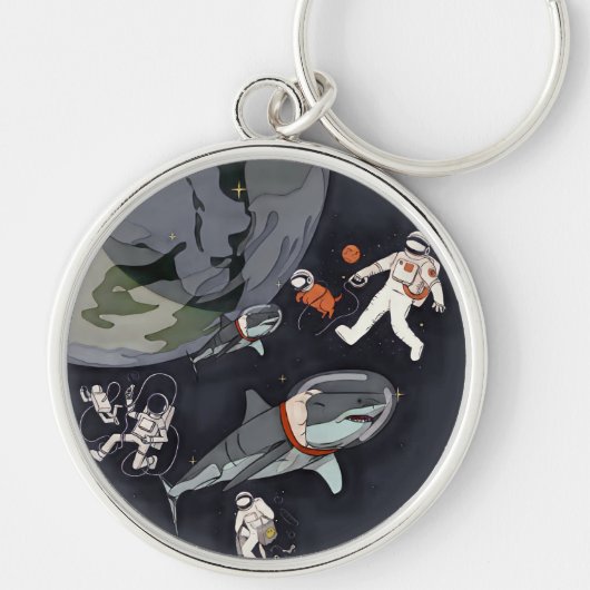 One Planet One Chance - Earth Day (Cartoon Texture Schlüsselanhänger (Vorne)