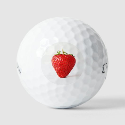 One Red Strawberry css gbcna Golfball (Vorderseite)