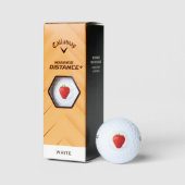 One Red Strawberry cwb gba Golfball (Verpackungen)