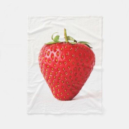 One Red Strawberry fbm Fleecedecke (Vorderseite)