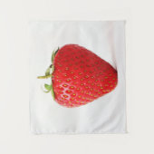 One Red Strawberry wtm Wandteppich (Vorderseite)
