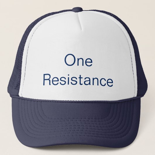 One Resistance Truckerkappe (Vorderseite)