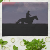 One Rider, One Horizon Geschirrtuch (Gefaltet)