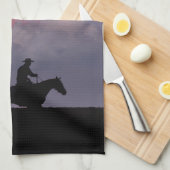 One Rider, One Horizon Geschirrtuch (Viertel Falte)