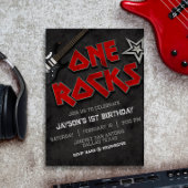 One Rocks Birthday Einladung