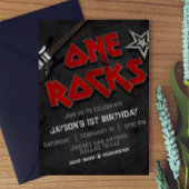 One Rocks Birthday Einladung