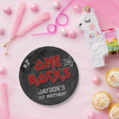 One Rocks - Junge 1. Geburtstag Pappteller (Party)