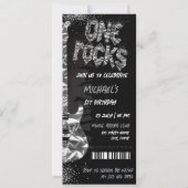 One Rocks Music Themenkonzert Geburtstag Einladung (Vorderseite)