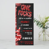 One Rocks Music Themenkonzert Geburtstag Einladung (Stehend Vorderseite)