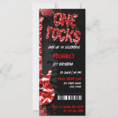 One Rocks Music Themenkonzert Geburtstag Einladung (Vorderseite)