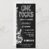 One Rocks Music Themenkonzert Geburtstag Einladung (Vorderseite)