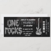 One Rocks Music Themenkonzert Geburtstag Einladung (Vorderseite)