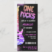 One Rocks Music Themenkonzert Geburtstag Einladung (Vorderseite)