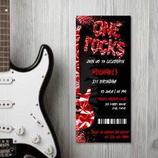 One Rocks Music Themenkonzert Geburtstag Einladung