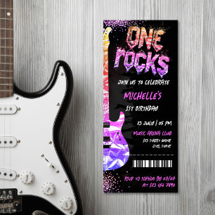 One Rocks Music Themenkonzert Geburtstag Einladung