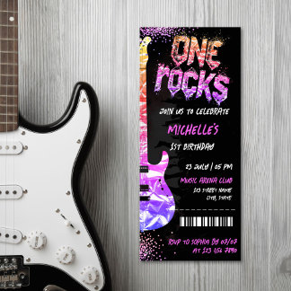 One Rocks Music Themenkonzert Geburtstag Einladung