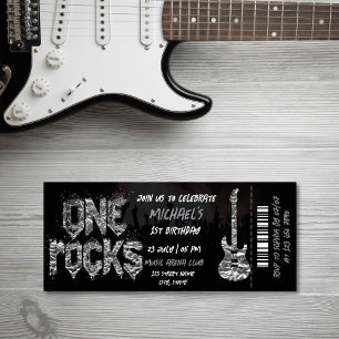 One Rocks Music Themenkonzert Geburtstag Einladung