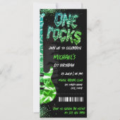One Rocks Music Themenkonzert Geburtstag Einladung (Vorderseite)