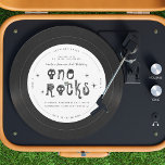 One Rocks | Retro Rock'n'roll Vinyl Record Einladung<br><div class="desc">Ein Retro-inspiriert, rockthematisches Vinyl-Plattendesign, das die Essenz der Rockmusik-Ära einnimmt. Diese Einladung inspiriert sich von der Gesteinsstimmung des "60er, "70er und" 80er. Das Vinyl Record Form fügt eine Touch Nostalgie hinzu, während die Punk Rock-Schriftart eine Touch Spaß hinzufügt! Alle Farben können individuell angepasst werden. Lass den Frieden, die Liebe und...</div>