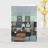 One Room School Karte (Gelbe Blume)