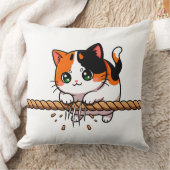 One rope. One cat. Zero regrets. Kissen (Decke)