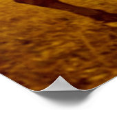 One Shot on Horseback Vintag Sepia Poster (Ecke)