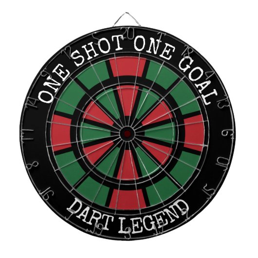 One Shot One Goal Dartboard Dart Legend Dartscheibe (vorne)