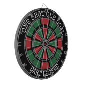 One Shot One Goal Dartscheibe Dart Legende (Vorderseite Links)