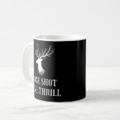 One Shot One Thrill | Hirschjagd Kaffeetasse (Vorderseite Links)