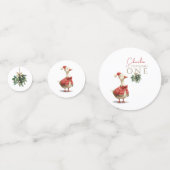 One Silly Christmas Goose Fest Winter Birthday  Konfetti (Rückseiten)