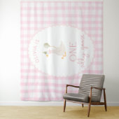 One Silly Goose 1st  Birthday Personalized Banner  Wandteppich (Beispiel)