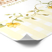 One Silly Goose 1st Birthday Photo Milestone Poster (Ecke)