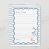 One Silly Goose 1st Birthday Time Capsule Cards Einladung (Vorne/Hinten)