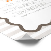 One Silly Goose 1st Birthday Time Capsule Sign Poster (Ecke)