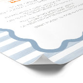 One Silly Goose 1st Birthday Time Capsule Sign Poster (Ecke)