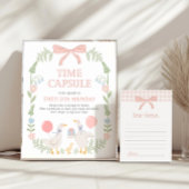 One Silly Goose 1st Birthday Time Capsule Sign Poster