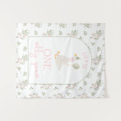 One Silly Goose Birthday Personalized Banner  Tape Wandteppich (Vorderseite (Horizontal))