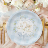 One Silly Goose Blue Goingham Whimsical Birthday Pappteller