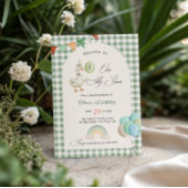 One Silly Goose Boy 1st Birthday Green Einladung