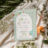 One Silly Goose Boy 1st Birthday Green Einladung